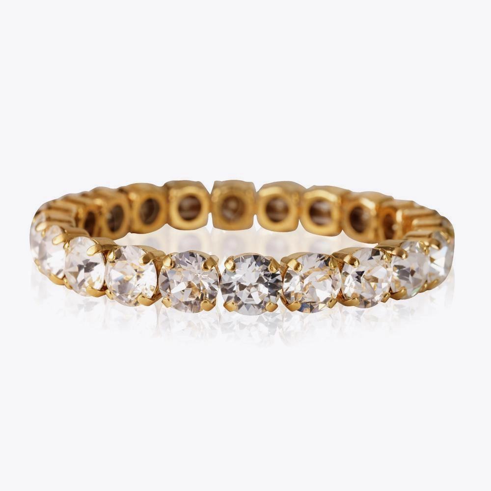 Caroline Svedbom - Gia Stud Bracelet Gold Crystal