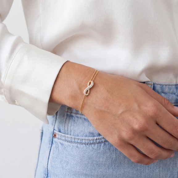 asymmetrischer Kette und besetztem Zirkonia.