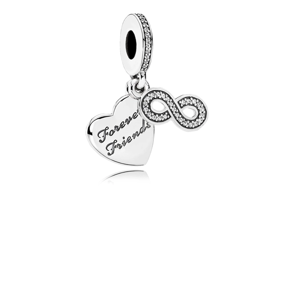Forever Friends Herz Charm-Anhänger von PANDORA, Schneller Versand - Nordicspectra.de