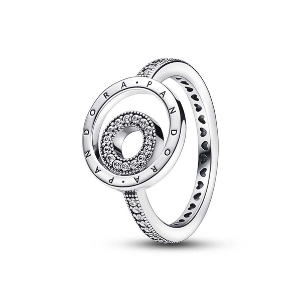 Pandora Signature Logo Circles Pavé Ring - PANDORA - Snabb frakt & paketinslagning - Nordicspectra.se
