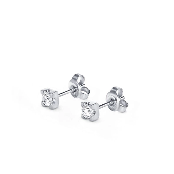 Sofia Diamond Earrings White Gold von Nordic Spectra, Schneller Versand - Nordicspectra.de