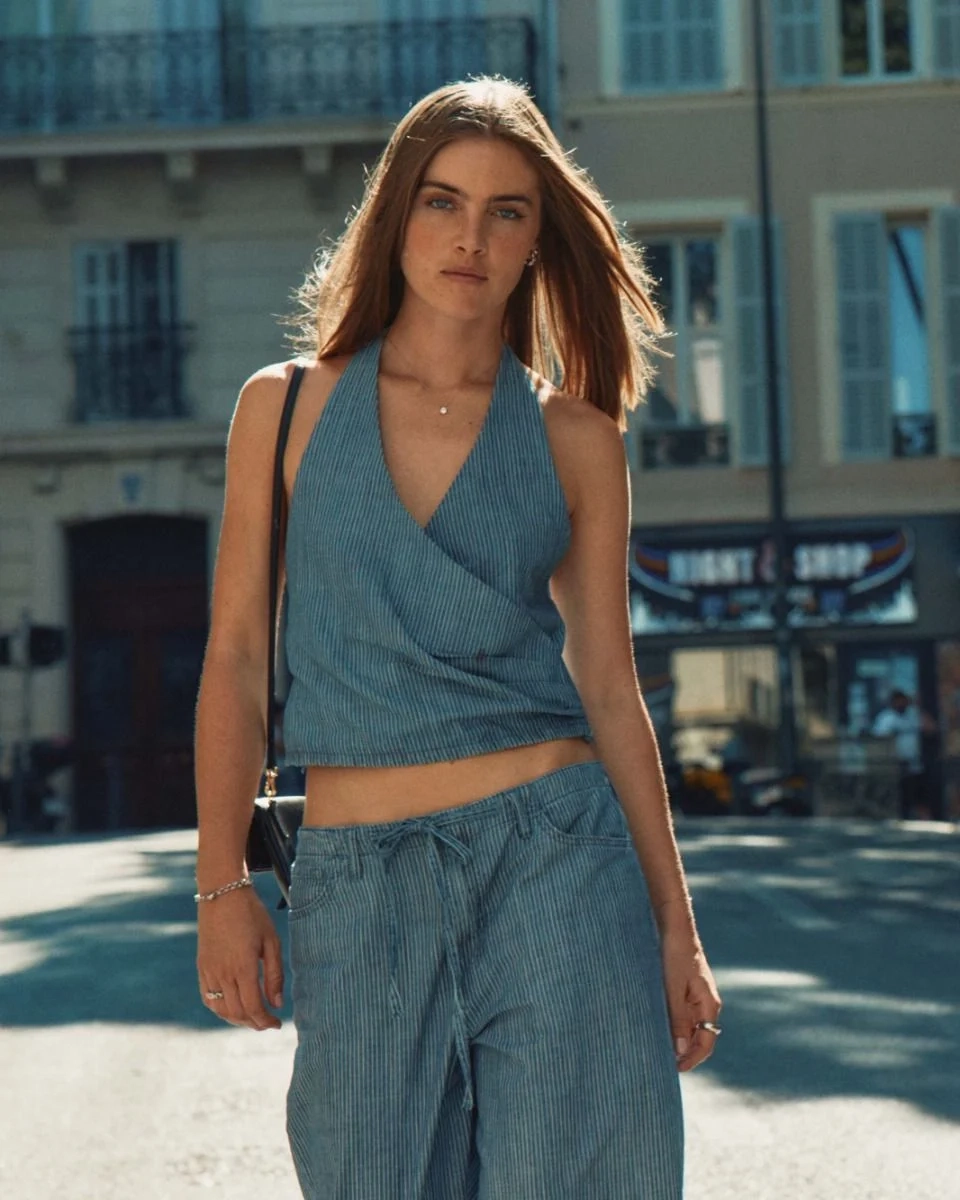 Halsband i 14K guldplätering med tunn kedja och stor