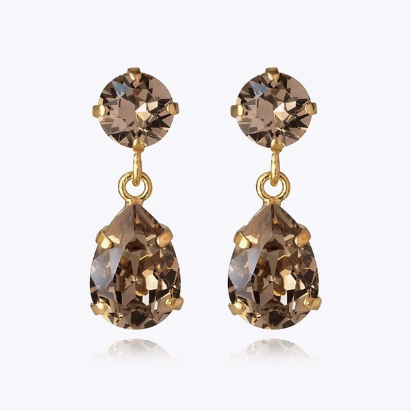 Mini Drop Earrings Gold Greige - Caroline Svedbom - Nopea toimitus ja lahjapakkaus - Nordic Spectra
