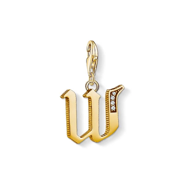Berlock Bokstav W Guld Thomas Sabo - Thomas Sabo berlock - Snabb frakt & paketinslagning - Nordicspectra.se