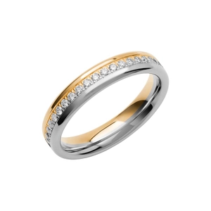 SR4017 Guld/Vitguld - Vigsel- & förlovningsringar - Schalins - Fri storleksändring* - Nordic Spectra