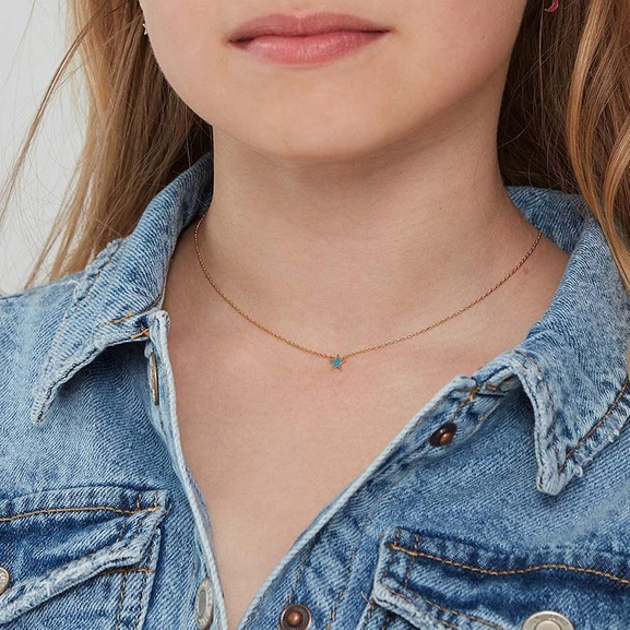 Sky Necklace Kids Blue Gold - Edblad - Snabb frakt & paketinslagning - Nordicspectra.se