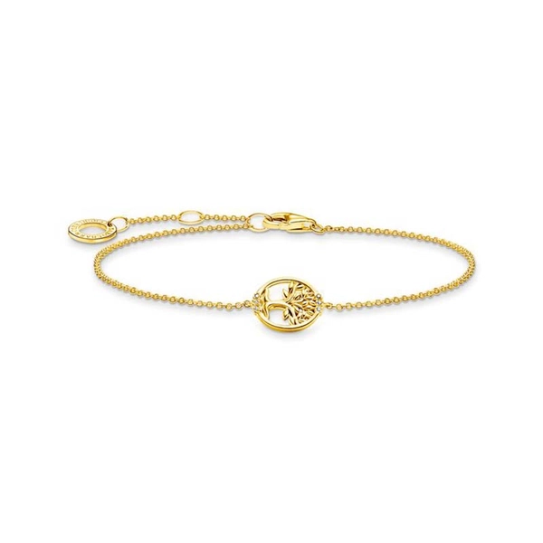 Armband Tree of Love Mit Weißen Steinen Gold von Thomas Sabo, Schneller Versand - Nordicspectra.de