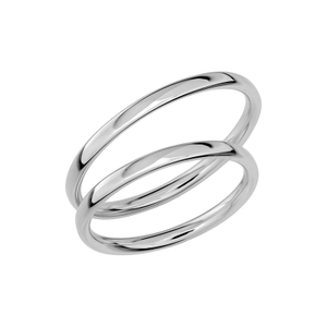 SR1015-2 Platina - Vigsel- & förlovningsringar - Schalins - Fri storleksändring* - Nordic Spectra