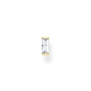 Einzel Ohrstecker Weißer Stein Gold von Thomas Sabo, Schneller Versand - Nordicspectra.de