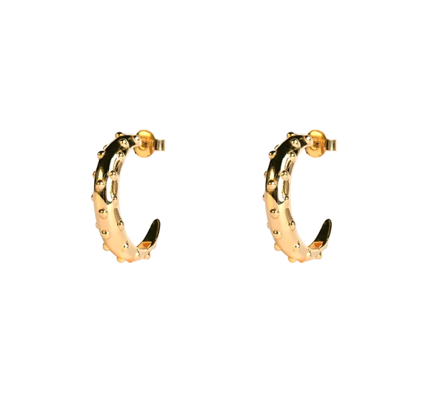 Dot Dew Hoops Gold - Emma Israelsson - Schmuck im skandinavischen Design - Nordic Spectra