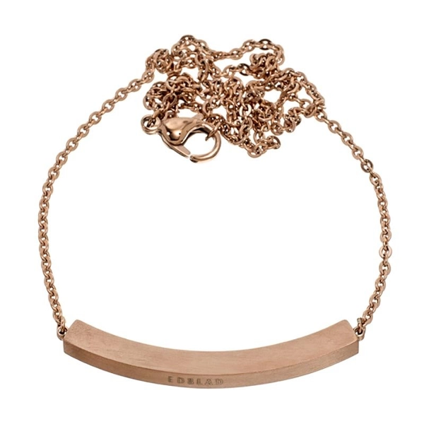 Tube Mini Necklace Long Matt Rosé Gold - Edblad - Snabb frakt & paketinslagning - Nordicspectra.se