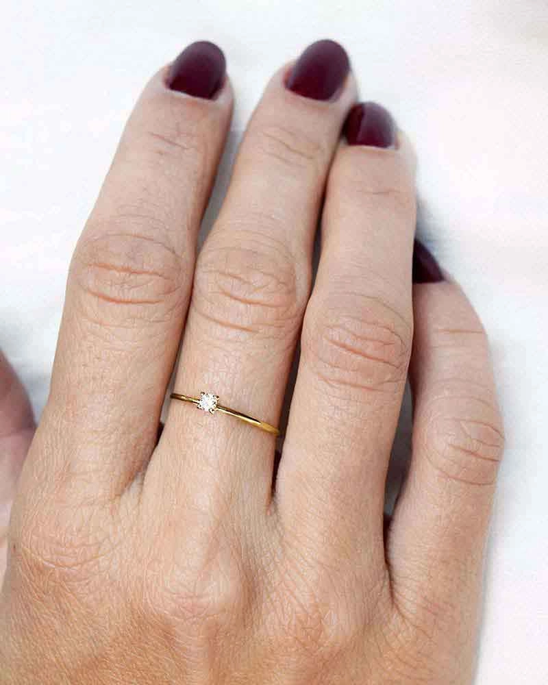 Diamond Sky Drop Ring Gold - Drakenberg Sjölin Ringar - Snabb frakt & paketinslagning - Nordicspectra.se