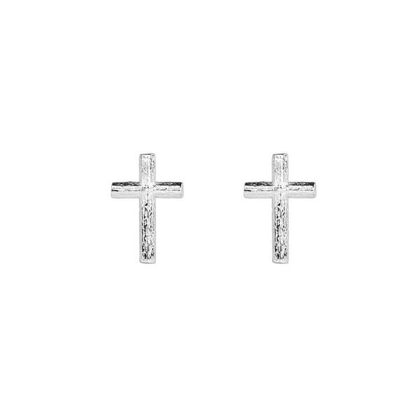 Branch Cross Pin Earring Silver von Emma Israelsson, Schneller Versand - Nordicspectra.de