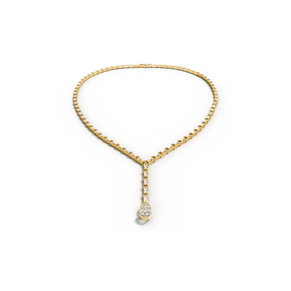 Eloge Pear Cut Diamond Collier Guld med 2