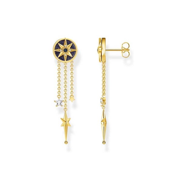 Örhängen Royalty Stjärna Stenar i Färg Guld - Thomas Sabo berlock - Snabb frakt & paketinslagning - Nordicspectra.se