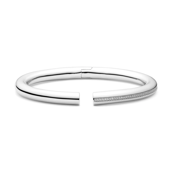 Palermo Bangle i silver med Cubic Zirconia-stenar från Sif Jakobs