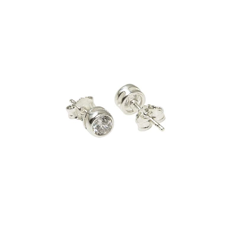 CU Jewellery - Cubic Small Ear Silver