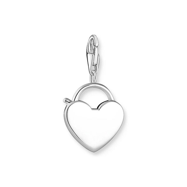 Charm-hängsmycke Hänglåshjärta Silver - Thomas Sabo berlock - Snabb frakt & paketinslagning - Nordicspectra.se