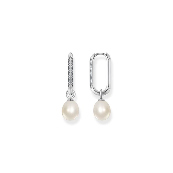Creolen Glieder Und Perlen Steinen Silber von Thomas Sabo, Schneller Versand - Nordicspectra.de