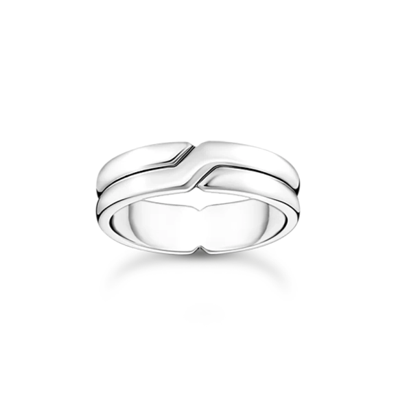 Cross Ring Silver från Thomas Sabo i återvunnet silver