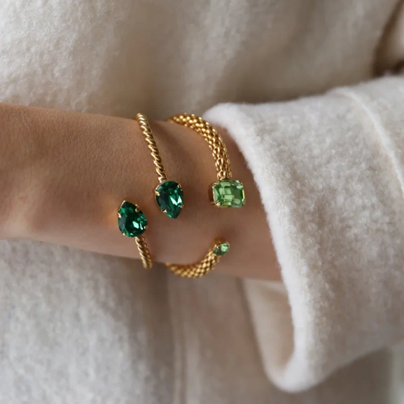 Daria Bracelet Gold Peridot - Caroline Svedbom - Snabb frakt & paketinslagning - Nordic Spectra