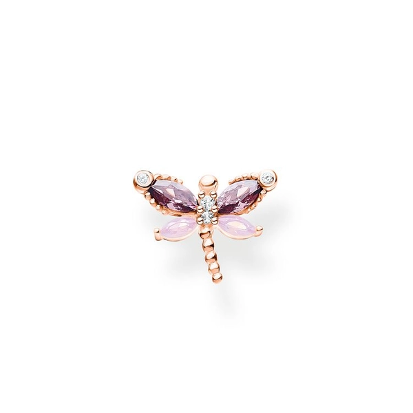 Einzel Ohrstecker Libelle Mit Steine Roségold von Thomas Sabo, Schneller Versand - Nordicspectra.de
