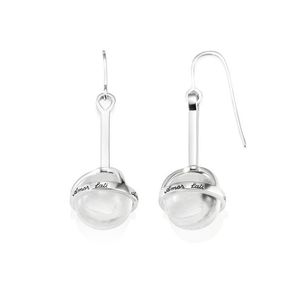 Amor Fati Globe Earrings - Crystal Quartz von Efva Attling, Schneller Versand - Nordicspectra.de