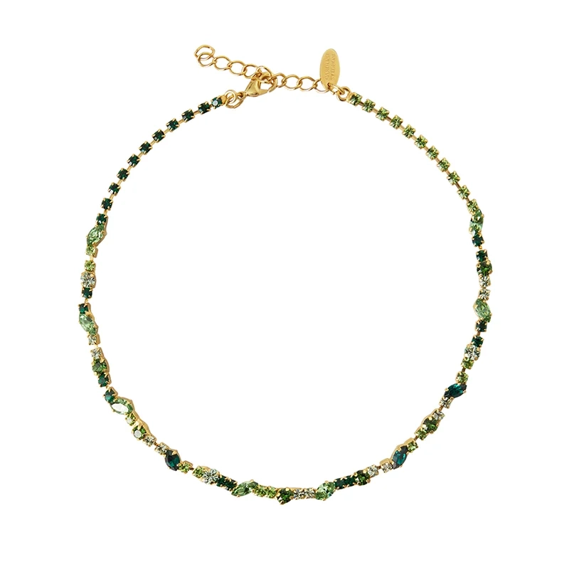 Caroline Svedbom - Antonia Necklace Gold Green Combo