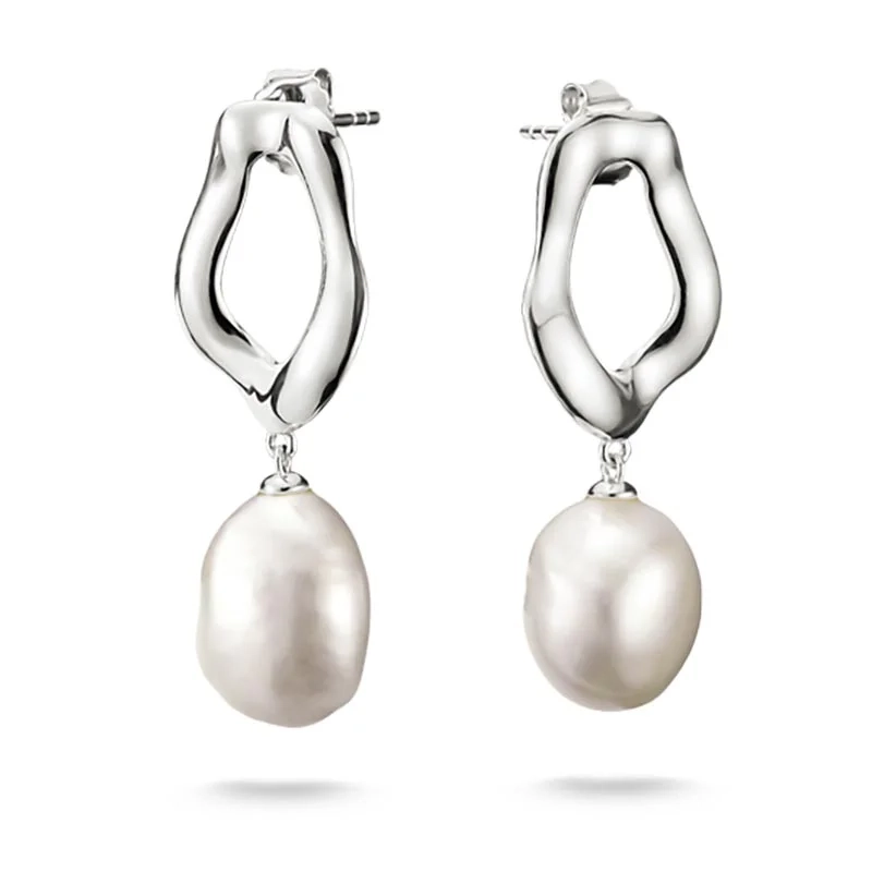 Thomas Sabo - Natural Beauty Stora Stiftörhängen med Pärla
