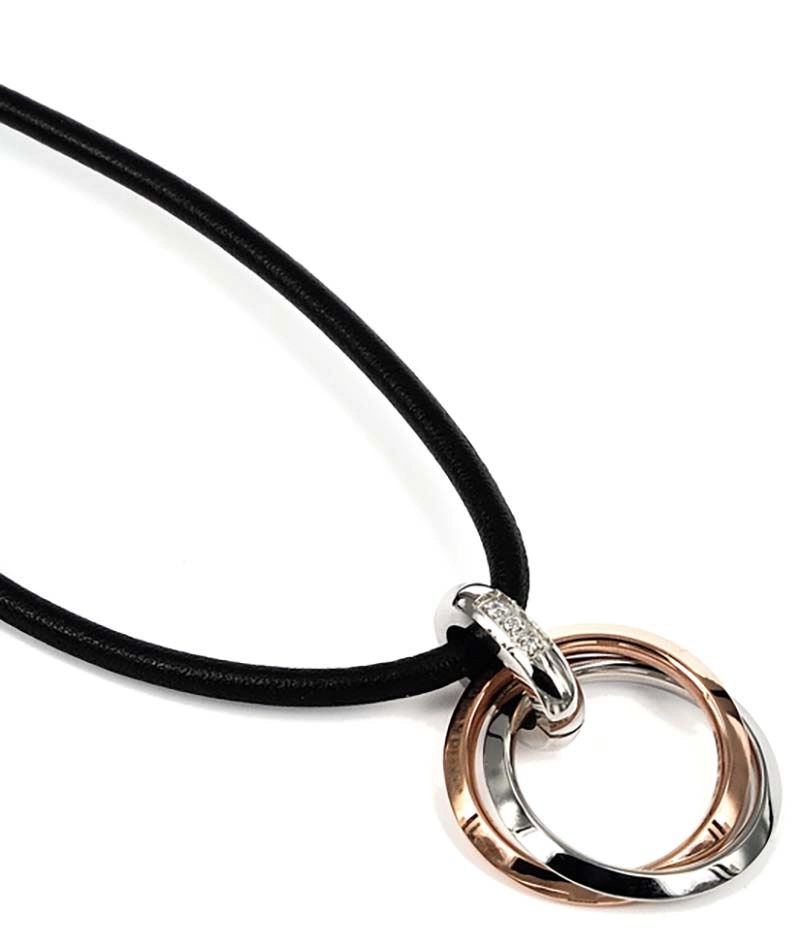 CARRO Kort Halsband Stål/Rosé - Astrid & Agnes - Snabb frakt & paketinslagning - Nordicspectra.se