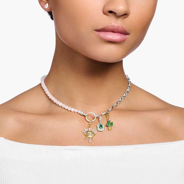 Charm-Anhänger grüner Kaktus vergoldet von Thomas Sabo, Schneller Versand - Nordicspectra.de