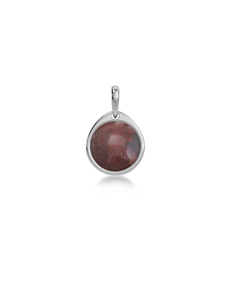 Edblad Birthstone Charm Silver halsband herr – bild 7
