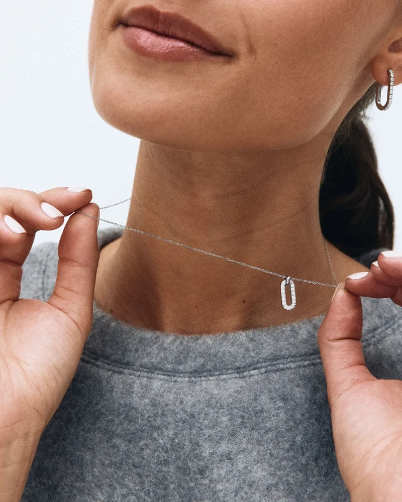 Inez Necklace Steel från Edblad i stål med cubic zirconia