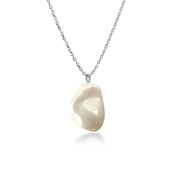 Roc Necklace Steel - Edblad - Snabb leverans - Gratis paketinslagning