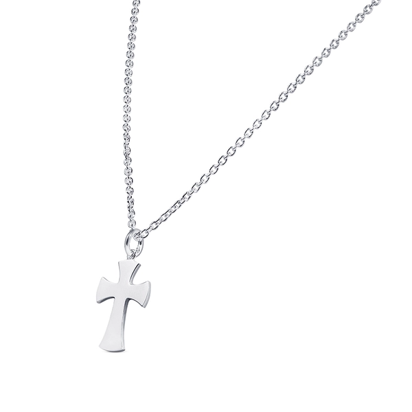 Cross Necklace White Gold von Nordic Spectra, Schneller Versand - Nordicspectra.de