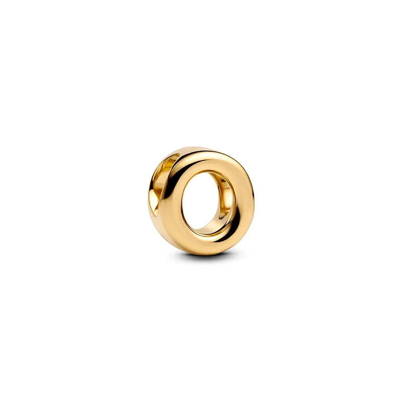 Bokstaven O Berlock Guld