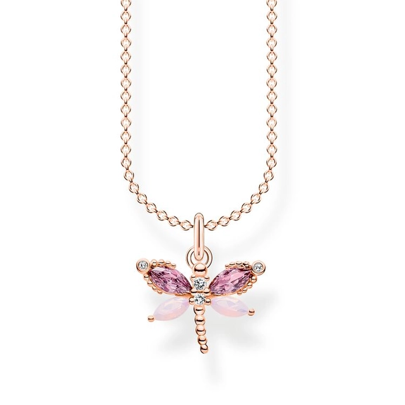 Kette Libelle Mit Steine Roségold von Thomas Sabo, Schneller Versand - Nordicspectra.de
