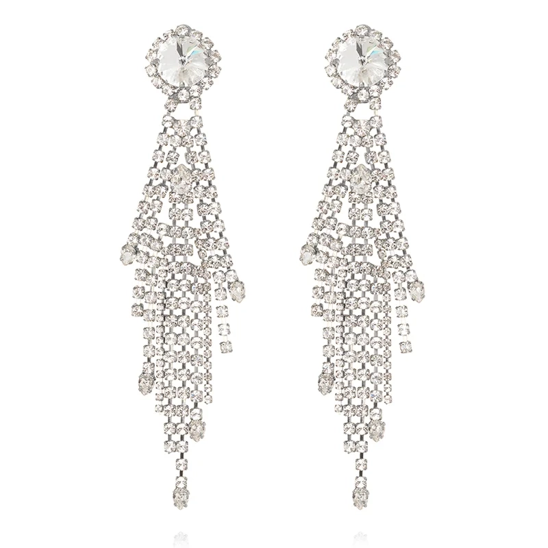 Caroline Svedbom - Cinderella Earrings Rhodium Crystal
