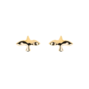 Organic Dove Pin Earrings Gold - Emma Israelsson - Snabb frakt & paketinslagning - Nordic Spectra