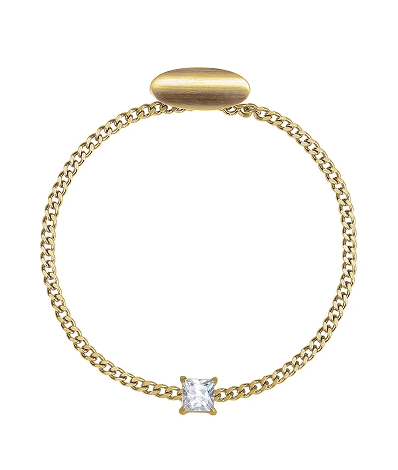 ALGOT Crystal Slipskedja Guld