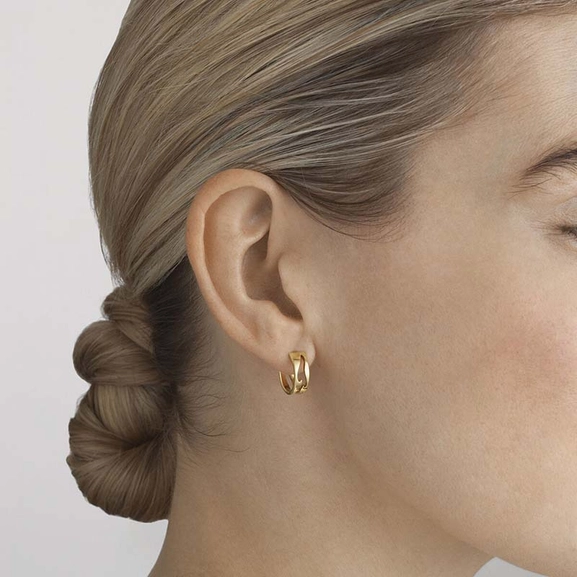 Fusion Ohrringe Gold von Georg Jensen, Schneller Versand - Nordicspectra.de