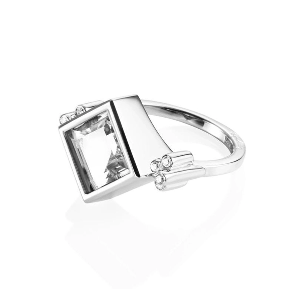 Shiny Memory Ring – Crystal Quartz - Efva Attling ringar - Snabb frakt & paketinslagning - Nordicspectra.se