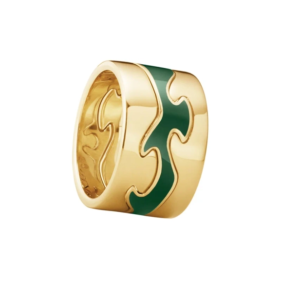 Fusion 3-delad Ring Guld Grön - Georg Jensen - Designsmycken med snabba & trygga leveranser - Nordic Spectra