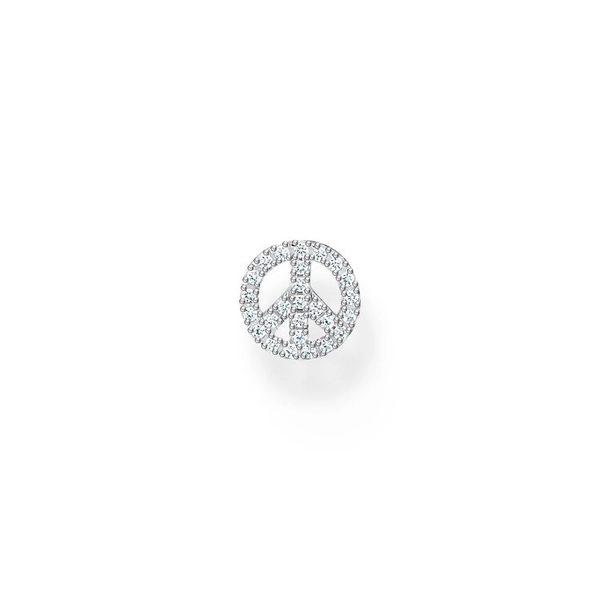 Einzel Ohrstecker Peace Silber von Thomas Sabo, Schneller Versand - Nordicspectra.de