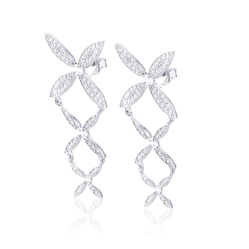 Carolina Gynning - Sparkling Ellipse Långa Örhängen