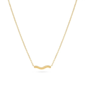 Ellera Waves Pianura Necklace Gold Sif Jakobsilta