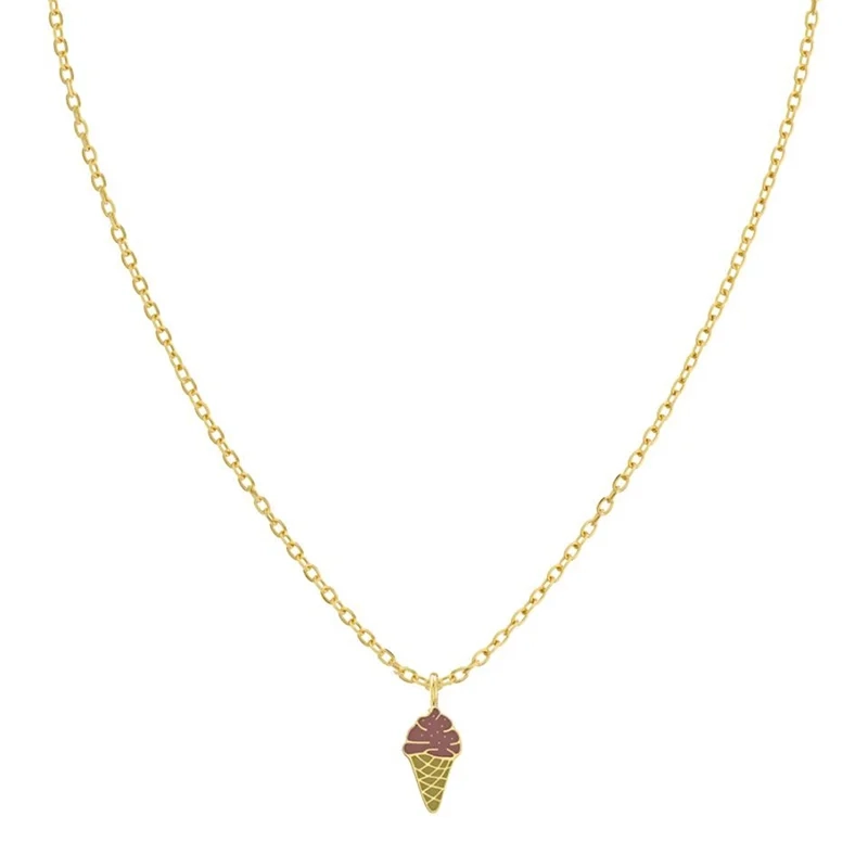 Edblad - Laguna Necklace Ice cream Kids Gold