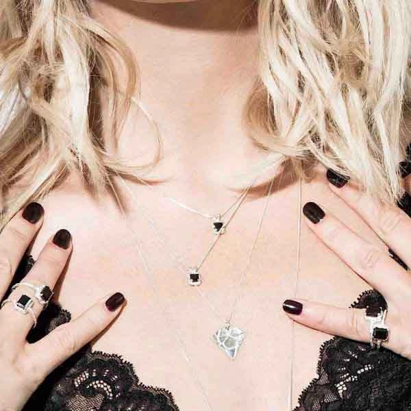 Diamond Necklace Silver  - Emma Israelsson - Snabb frakt & paketinslagning - Nordicspectra.se