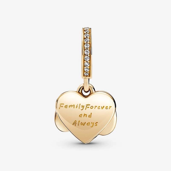 Glittrande Evighetstecken & Hjärta Hängberlock 14K Guld - PANDORA - Snabb frakt & paketinslagning - Nordicspectra.se