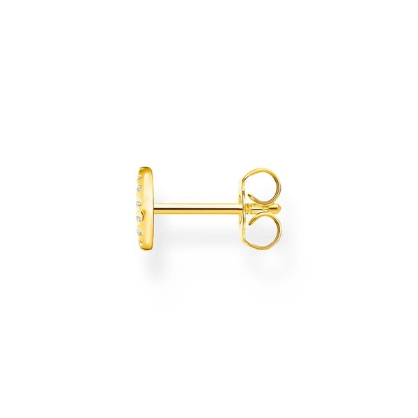 Einzel Ohrstecker Peace Gold von Thomas Sabo, Schneller Versand - Nordicspectra.de